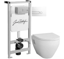 Комплект подвесной унитаз Am.Pm Spirit 2.0 C701738WH + C707857WH + система инсталляции Jacob Delafon E5504-NF + E4326-00