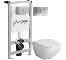 Комплект подвесной унитаз Am.Pm Inspire 2.0 C50A1700SC + система инсталляции Jacob Delafon E5504-NF + E4316-CP
