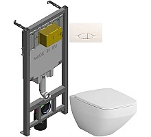 Комплект подвесной унитаз Am.Pm Inspire 2.0 C50A1700SC + система инсталляции Jacob Delafon E29025-NF + E29026-01R