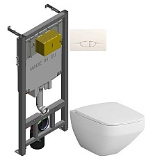 Комплект подвесной унитаз Am.Pm Inspire 2.0 C50A1700SC + система инсталляции Jacob Delafon E29025-NF + E29026-01R