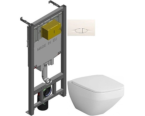 Приобрести Комплект подвесной унитаз Am.Pm Inspire 2.0 C50A1700SC + система инсталляции Jacob Delafon E29025-NF + E29026-01R в магазине сантехники Santeh-Crystal.ru