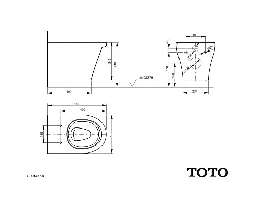 Купить Комплект подвесной унитаз Toto CF CW132Y#NW1 + VC130 + система инсталляции Tece 9300302 + 9240407 в магазине сантехники Santeh-Crystal.ru