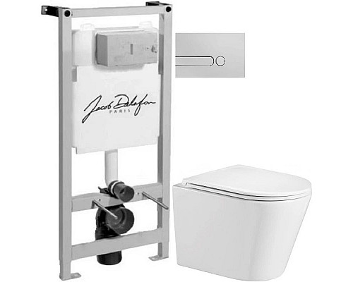 Santeh-Crystal.ru: Комплект подвесной унитаз WeltWasser Salzbach 004GL-WT 10000003666 + система инсталляции Jacob Delafon E5504-NF + E4326-CP Заказать Комплект подвесной унитаз WeltWasser Salzbach 004GL-WT 10000003666 + система инсталляции Jacob Delafon E5504-NF + E4326-CP в магазине сантехники Santeh-Crystal.ru
