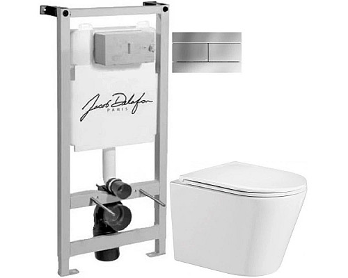Santeh-Crystal.ru: Комплект подвесной унитаз WeltWasser Salzbach 004GL-WT 10000003666 + система инсталляции Jacob Delafon E5504-NF + E4316-CP Заказать Комплект подвесной унитаз WeltWasser Salzbach 004GL-WT 10000003666 + система инсталляции Jacob Delafon E5504-NF + E4316-CP в магазине сантехники Santeh-Crystal.ru