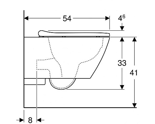 Купить Комплект подвесной унитаз Geberit Smyle Square 500.683.01.1 + система инсталляции Villeroy & Boch 92246100 + 92249061 в магазине сантехники Santeh-Crystal.ru