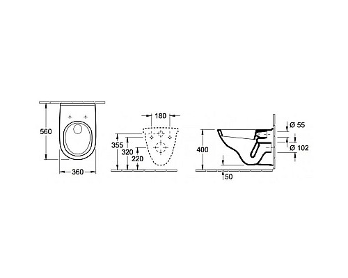 Приобрести Комплект подвесной унитаз Villeroy & Boch O.Novo 56601001 + 9M38S101 + система инсталляции Jacob Delafon E24156-NF + E20859-7-BMT в магазине сантехники Santeh-Crystal.ru