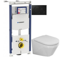 Комплект подвесной унитаз Bien Moly MLKA052N1VP0W3000 + система инсталляции Geberit 111.362.00.5 + 115.770.DW.5