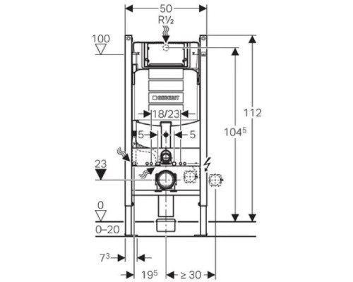 Приобрести Комплект подвесной унитаз Villeroy & Boch Avento 5656HR01 + система инсталляции Geberit 111.362.00.5 + 115.770.DW.5 в магазине сантехники Santeh-Crystal.ru