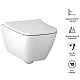 Купить Комплект подвесной унитаз Geberit Smyle Square 500.683.01.1 + система инсталляции Geberit 111.362.00.5 + 115.770.DW.5 в магазине сантехники Santeh-Crystal.ru