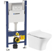 Комплект подвесной унитаз Orange C02-100W + система инсталляции Geberit 458.124.21.1