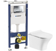 Комплект подвесной унитаз Orange C02-100W + система инсталляции Geberit 458.125.21.1