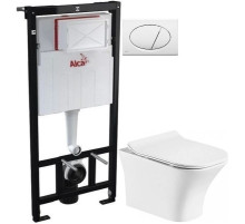 Комплект подвесной унитаз Orange C02-100W + система инсталляции AlcaPlast AM101/11203:1RUSSETM70