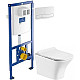 Купить Комплект подвесной унитаз Orange C02-100W + система инсталляции Villeroy & Boch 92246100 + 92249068 в магазине сантехники Santeh-Crystal.ru