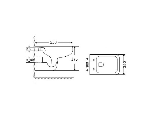 Приобрести Комплект подвесной унитаз Orange C03-100W + система инсталляции Grohe 38772001 в магазине сантехники Santeh-Crystal.ru