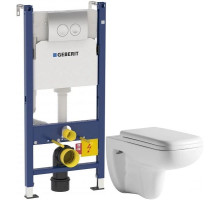 Комплект подвесной унитаз Orange C03-100W + система инсталляции Geberit 458.124.21.1