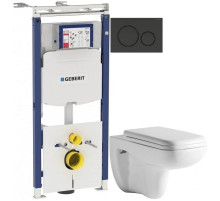 Комплект подвесной унитаз Orange C03-100W + система инсталляции Geberit 111.362.00.5 + 115.882.DW.1