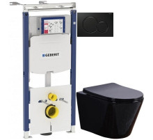 Комплект подвесной унитаз Esbano Clavel ESUPCLAVB + система инсталляции Geberit 111.362.00.5 + 115.770.DW.5