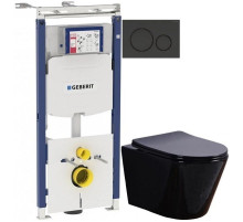 Комплект подвесной унитаз Esbano Clavel ESUPCLAVB + система инсталляции Geberit 111.362.00.5 + 115.882.DW.1