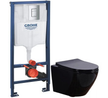 Комплект подвесной унитаз Esbano Azalea ESUPAZALB + система инсталляции Grohe 38772001