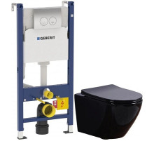 Комплект подвесной унитаз Esbano Azalea ESUPAZALB + система инсталляции Geberit 458.124.21.1