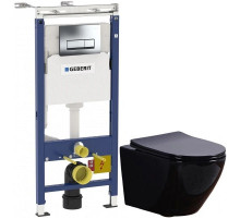 Комплект подвесной унитаз Esbano Azalea ESUPAZALB + система инсталляции Geberit 458.125.21.1