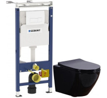 Комплект подвесной унитаз Esbano Azalea ESUPAZALB + система инсталляции Geberit 458.125.11.1