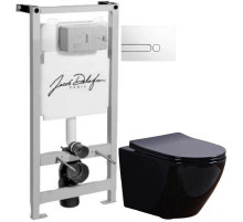 Комплект подвесной унитаз Esbano Azalea ESUPAZALB + система инсталляции Jacob Delafon E5504-NF + E4326-00