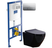 Комплект подвесной унитаз Esbano Azalea ESUPAZALB + система инсталляции Villeroy & Boch  + 92249061