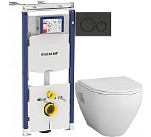 Комплект подвесной унитаз Am.Pm Spirit 2.0 C701738WH + C707857WH + система инсталляции Geberit 111.362.00.5 + 115.882.DW.1