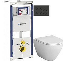 Комплект подвесной унитаз Am.Pm Spirit 2.0 C701700WH + C707857WH + система инсталляции Geberit 111.362.00.5 + 115.882.DW.1