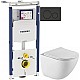 Заказать Комплект подвесной унитаз BelBagno Amanda BB051CHR + BB051SC + система инсталляции Geberit 111.362.00.5 + 115.882.DW.1 в магазине сантехники Santeh-Crystal.ru