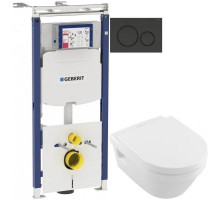 Комплект подвесной унитаз Villeroy & Boch Omnia Architectura 56841001 + 98M9C101 + система инсталляции Geberit 111.362.00.5 + 115.882.DW.1