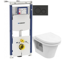 Комплект подвесной унитаз Toto CF CW132Y#NW1 + VC130 + система инсталляции Geberit 111.362.00.5 + 115.882.DW.1