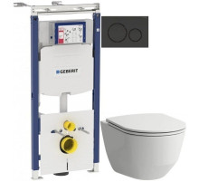 Комплект подвесной унитаз Laufen Pro 8.2096.6.000.000.1 + 8.9896.6.000.000.1 + система инсталляции Geberit 111.362.00.5 + 115.882.DW.1
