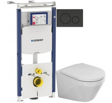 Комплект подвесной унитаз Bien Moly MLKA052N1VP0W3000 + система инсталляции Geberit 111.362.00.5 + 115.882.DW.1