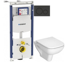 Комплект подвесной унитаз Vitra S20 5507B003-0101 + 77-003-009 + система инсталляции Geberit 111.362.00.5 + 115.882.DW.1