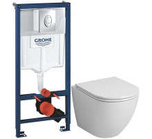 Комплект подвесной унитаз Grossman GR-4455S + система инсталляции Grohe 38721001