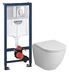 Комплект подвесной унитаз Grossman GR-4455S + система инсталляции Grohe 38721001