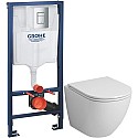 Комплект подвесной унитаз Grossman GR-4455S + система инсталляции Grohe 38772001