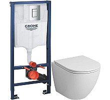 Комплект подвесной унитаз Grossman GR-4455S + система инсталляции Grohe 38772001