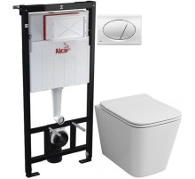 Комплект подвесной унитаз Grossman GR-4441S + система инсталляции AlcaPlast AM101/11203:1RUSSETM71