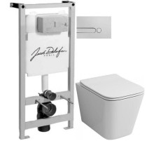 Комплект подвесной унитаз Grossman GR-4441S + система инсталляции Jacob Delafon E5504-NF + E4326-CP