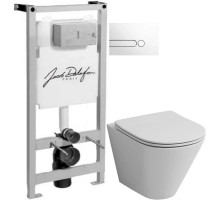 Комплект подвесной унитаз Grossman GR-4477S + система инсталляции Jacob Delafon E5504-NF + E4326-00