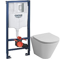 Комплект подвесной унитаз Grossman GR-4477S + система инсталляции Grohe 38772001