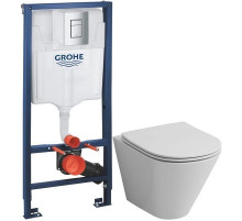 Комплект подвесной унитаз Grossman GR-4477S + система инсталляции Grohe 38772001