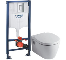 Комплект Ideal Standard Connect E803501 + E712701 + система инсталляции Grohe 38772001