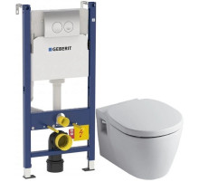 Комплект Ideal Standard Connect E803501 + E712701 + система инсталляции Geberit 458.124.21.1