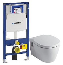 Комплект Ideal Standard Connect E803501 + E712701 + система инсталляции Geberit 111.300.00.5