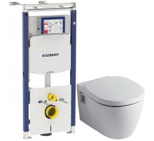 Комплект Ideal Standard Connect E803501 + E712701 + система инсталляции Geberit 111.362.00.5