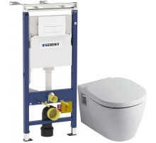 Комплект Ideal Standard Connect E803501 + E712701 + система инсталляции Geberit 458.125.11.1